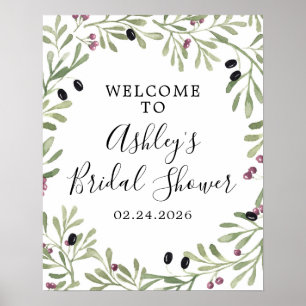 Italiaans Toscaans Grieks Welkomstteken Poster