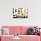 Italiaans Trevi Fonteindoek afbeelding wanddecor Canvas Afdruk (Insitu (Woonkamer))