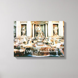 Italiaans Trevi Fonteindoek afbeelding wanddecor Canvas Afdruk