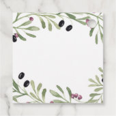 Italiaans Tuscane feestcadeautag Bedankjes Labels (Achterkant)