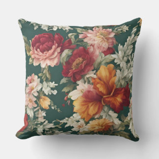 Italiaans Uitstekend, delicate bloemen met groen Buitenkussen