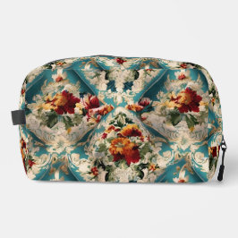 Italiaans Uitstekend, delicate bloemen met groen Toilettasje