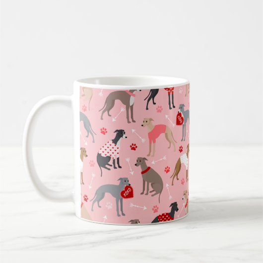 Italiaans Valentijn Patroon Koffiemok (Links)