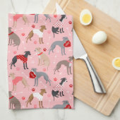 Italiaans Valentijn Patroon Theedoek (Quarter Fold)
