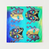 Italiaans Venetiaans Carnaval Masker Patroon Wandkleed (Voorkant (horizontaal))