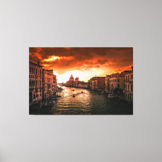 Italiaans Venice Grand Canvas Afdrukken (Voorkant)