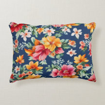 Italiaans verbazingwekkend zomer helder bloemmotie