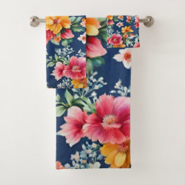 Italiaans verbazingwekkend zomer helder bloemmotie bad handdoek