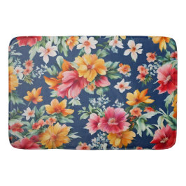 Italiaans verbazingwekkend zomer helder bloemmotie badmat