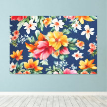 Italiaans verbazingwekkend zomer helder bloemmotie