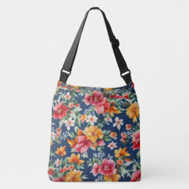 Italiaans verbazingwekkend zomer helder bloemmotie crossbody tas