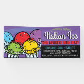 Italiaans  verbod op waterijs/partij spandoek (Horizontaal)