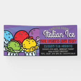 Italiaans  verbod op waterijs/partij spandoek