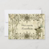  Italiaans Verdigris rsvp met enveloppen (Achterkant)