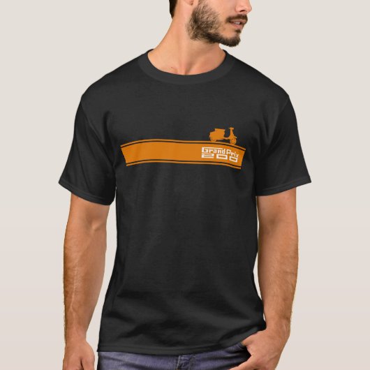 Italiaans Vespa Scooter T Shirt (Voorkant)