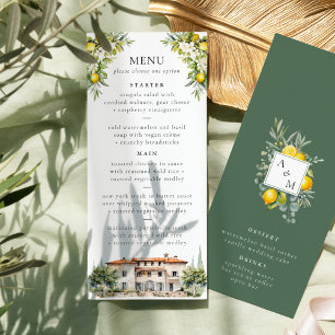 Italiaans Villa Bruiloftsmenu Menu