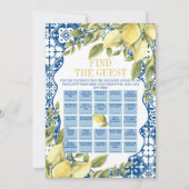 Italiaans Vind de Gast Bingo Verjaardag Spelkaart Kaart (Voorkant)