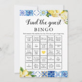 Italiaans Vind het Guest Bingo Vrijgezellenfeest s Kaart (Voorkant)