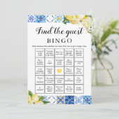 Italiaans Vind het Guest Bingo Vrijgezellenfeest s Kaart (Staand voorkant)