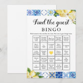 Italiaans Vind het Guest Bingo Vrijgezellenfeest s Kaart (Voorkant / Achterkant)