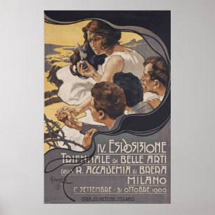 Italiaans vintage poster