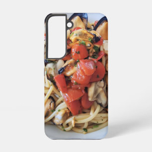 Italiaans Vis en zeevruchten Pasta Samsung Hoesje Samsung Galaxy Hoesje