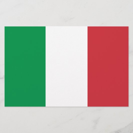 Italiaans Vlag Briefpapier (Voorkant)