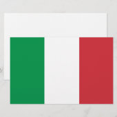 Italiaans Vlag Briefpapier (Voorkant / Achterkant)