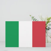 Italiaans Vlag Briefpapier (Staand voorkant)