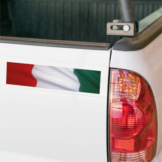 italiaans_vlag bumpersticker (Op Truck)