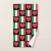 Italiaans vlag en kunstschilderspatroon frankrijk handdoek (Handdoek)