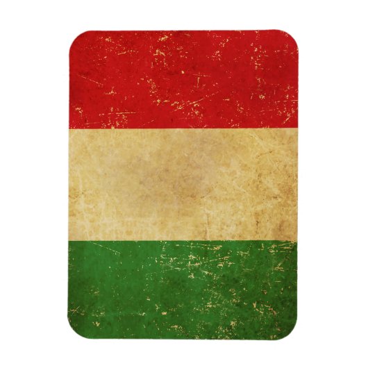 Italiaans vlag  Grunge ontwerp Magneet (Verticaal)