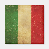 Italiaans vlag  Grunge ontwerp Magneet (Voorkant)