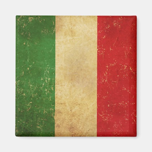 Italiaans vlag  Grunge ontwerp Magneet (Voorkant)