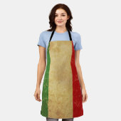 Italiaans vlag  Grunge ontwerp Schort (Gedragen)