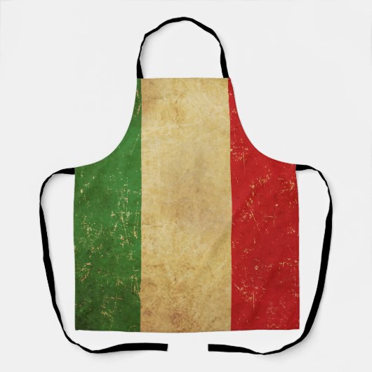 Italiaans vlag  Grunge ontwerp Schort (Voorkant)