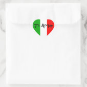 Italiaans Vlag Hart Ti Amo stickers (Tas)