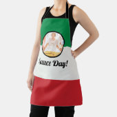 Italiaans vlag Nonna Custom Photo Sauce Day Schort (Insitu)