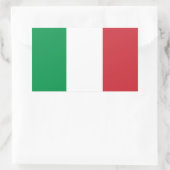 Italiaans Vlag Rechthoek Glanzende Stickers (Tas)