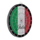 Italiaans vlagdartboard en Italiaans darts/spelbor Dartbord (Voorkant Links)