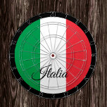 Italiaans vlagdartboard en Italiaans darts/spelbor Dartbord<br><div class="desc">Dartboard: Italiaans en Italiaans vlagdonker,  familieklepjes - hou van mijn land,  zomerspelen,  feestdag,  vaderdag,  verjaardagsfeest,  universiteitsstudenten/sportfans</div>