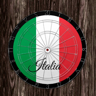 Italiaans vlagdartboard en Italiaans darts/spelbor Dartbord
