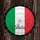 Italiaans vlagdartboard en Italiaans darts/spelbor Dartbord
