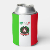 Italiaans vlagembleem blikjeskoeler (Blikje Voorkant)