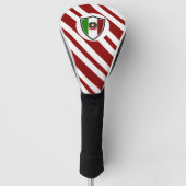 Italiaans vlagembleem golfheadcover (Voorkant)