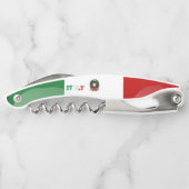 Italiaans vlagembleem kurkentrekker (Achterkant)