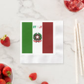 Italiaans vlagembleem servet (Insitu)