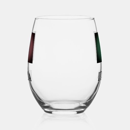  Italiaans vlaggedouane stemless wijnglas Wijnglas Zonder Voet (Links)