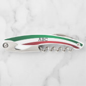 Italiaans vlaggenmonogram kurkentrekker (Voorkant)