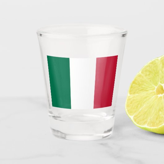 Italiaans vlaggeschoten glas (Voorkant)